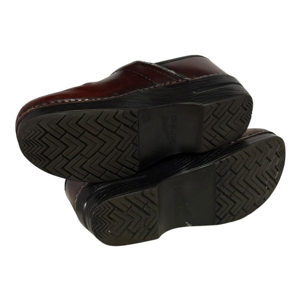 Dansko Professional Leather Clogs Women's 8.5/9 Oxblood Red Comfort Work Shoes - Picture 6 of 6